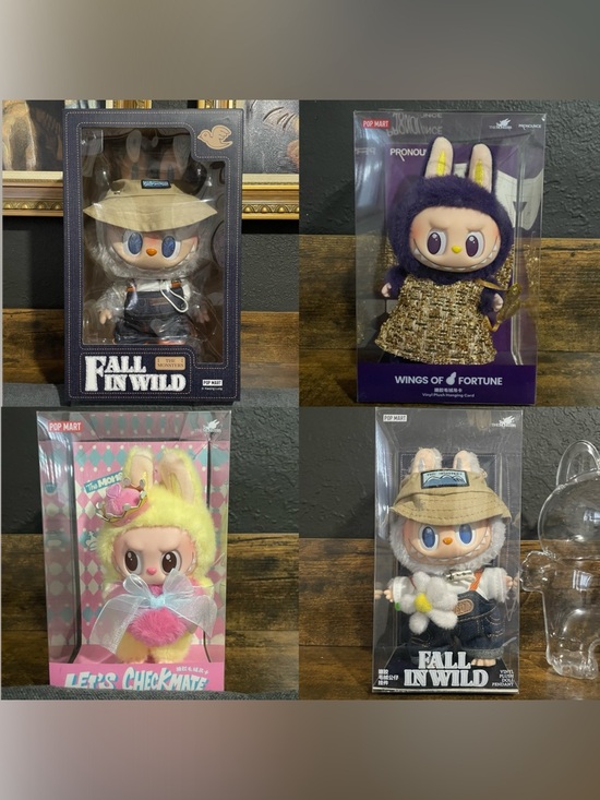 POP MART Accessories - labubu bundle fall in wild 2, wing of fortune pronounce & let’s checkmate queen